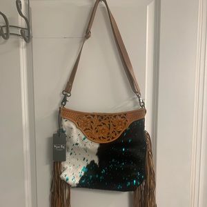 NWT Myra Growtwist Hand-Tooled Bag